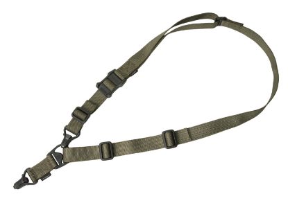 Picture of Magpul Mag514-Rgr Ms3 Gen2 Sling Made Of Nylon Webbing With Ranger Green Finish, Adjustable One-Two Point Design & Polymer Hardware For Rifles 