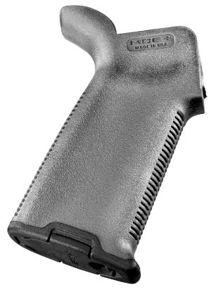 Picture of Magpul Mag416-Gry Moe+ Grip Gray Textured Polymer W/Rubber Overmold, Fits Ar-15/Ar-10/M16/M4/M110/Sr25*Worn 