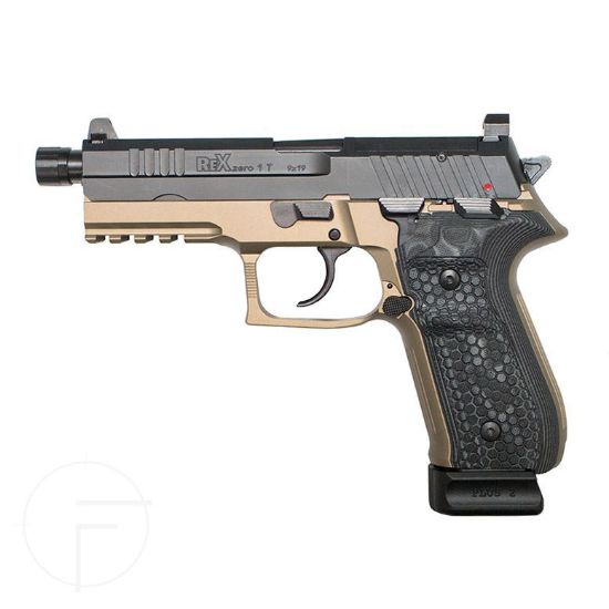 Picture of Arex Rex Zero 1 Tactical Flat Dark Earth 9Mm Semi-Automatic 20 Round Pistol