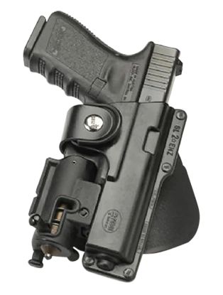 Picture of Fobus Glt19 Active Retention Tactical Black Polymer Owb Fits Glock 19/23/32 W/Tactical Light Or Laser Right Hand 