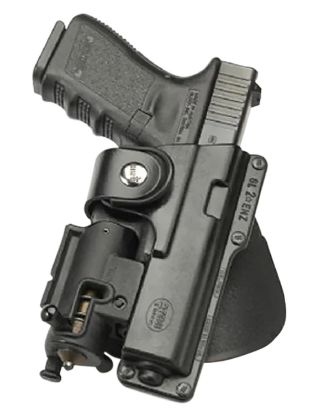 Picture of Fobus Glt19rp Active Retention Tactical Owb Black Polymer Belt Fits Glock 19/23/32 W/Tactical Light Or Laser Right Hand 