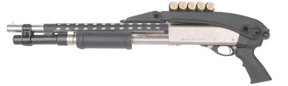 Picture of Advanced Technology Tfs0600 Shotforce Shotgun Stock Top Folding Black Synthetic For Moss 12/20 Ga, Rem 870 12 Ga, Win 12/20 Ga 