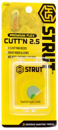 Picture of Hs Strut 05904 Cuttn 2.5 Diaphragm Call Double Reed Attracts Turkeys Yellow 
