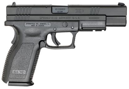 Picture of Springfield Armory Xd9402 Xd Tactical *Ca Compliant 40 S&W 10+1 5" Black Melonite Steel Barrel & Serrated Steel Slide, Black Polymer Frame W/Picatinny Rail 