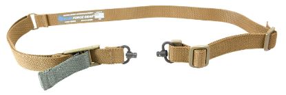 Picture of Blue Force Gear Vcas2to1red125aacb Vickers 221 Made Of Coyote Tan Cordura With 54"-64" Oal, 1.25" W, One-Two Point Design & Red Swivel For Ar Platform 