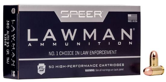 Picture of Speer 53608 Lawman 380 Acp 95 Gr Total Metal Jacket 50 Per Box/ 20 Case 