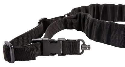 Picture of Blue Force Gear Udc200bgpbbk Udc Sling Made Of Black Cordura With 35"-55" Oal, 2" W, Padded Bungee Single-Point Design & Push Button Adaptor For Ar Platform 