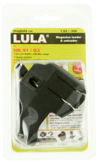 Picture of Maglula Lu25b Lula Loader & Unloader Made Of Polymer With Black Finish For 308 Win, 7.62X51mm Nato Hk 91, G3 