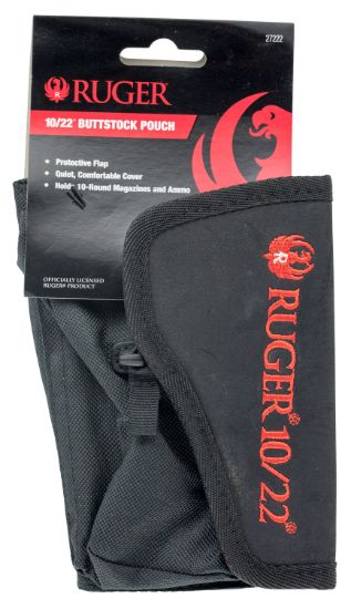 Picture of Ruger 27222 Buttstock Pouch Black Cordura 