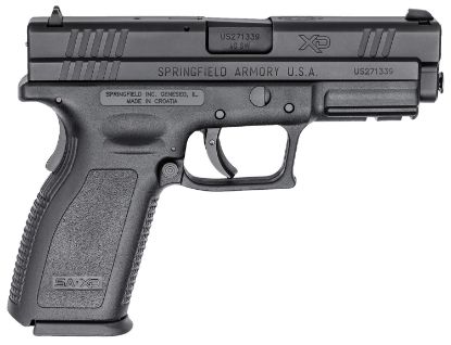 Picture of Springfield Armory Xd9102hc Xd Service 40 S&W 12+1 4" Black Melonite Steel Barrel & Serrated Steel Slide, Black Polymer Frame W/Picatinny Rail 