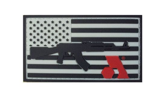 Picture of Arsenal Pvc Velcro Arsenal Patch American Flag With Rifle