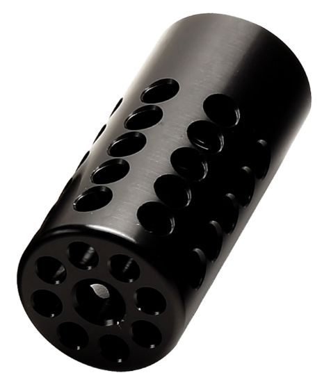 Picture of Tactical Solutions Plcmpmb Pac-Lite Compensator Black Matte Aluminum With 1/2"-28 Tpi Threads For 22 Lr Ruger Mark I, Iii, Iv, Ii 