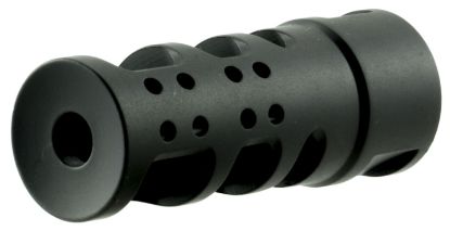 Picture of Spikes Tactical Sbv1065 R2 Muzzle Brake Black Nitride 416R Stainless Steel With 1/2"-28 Tpi Threads For 5.56X45mm Nato 