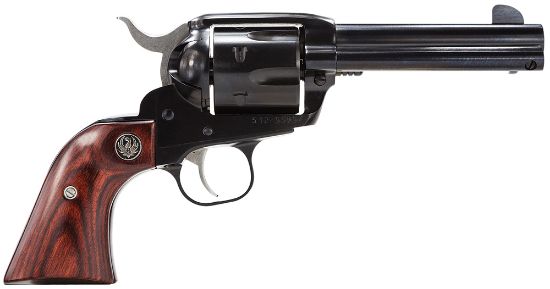 Picture of Ruger 5102 Vaquero Medium Frame 45 Colt (Long Colt) 6Rd 4.62" Blued Steel Barrel, Cylinder & Frame, Hardwood Grip, Transfer Bar Safety, Exposed Hammer 