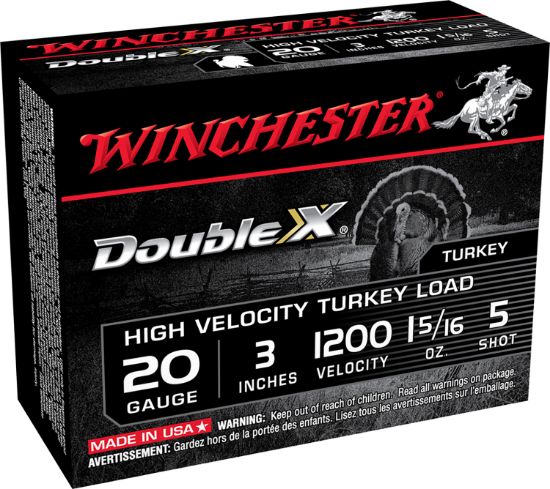 Picture of Winchester Ammo Sth2035 Double X High Velocity Turkey 20 Gauge 3" 1 5/16 Oz 5 Shot 10 Per Box/ 10 Case 