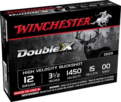 Picture of Winchester Ammo Sb12l00 Double X High Velocity 12 Gauge 3.50" 15 Pellets 00 Buck Shot 5 Per Box/ 50 Case 