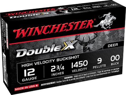 Picture of Winchester Ammo Sb1200 Double X High Velocity 12 Gauge 2.75" 9 Pellets 00 Buck Shot 5 Per Box/ 50 Case 