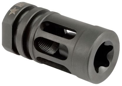 Picture of Bcm Gfcmod0556 Bcmgunfighter Compensator Mod 0 Black Nitride Stainless Steel With 1/2"-28 Tpi Threads For 5.56X45mm Nato Ar-15 