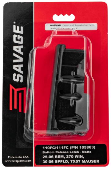 Picture of Savage Arms 55117 110 4Rd 270 Win/30-06 Springfield/25-06 Rem Fits Savage 11Fc/10 Predator Hunter/12Lrp/12Fcv/10Fc/110 Blued Steel 