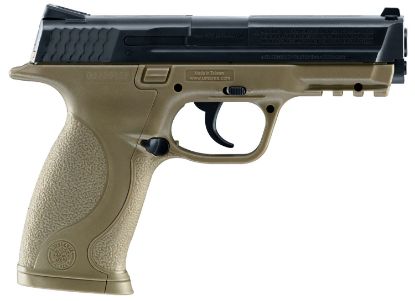 Picture of Umarex S&W Air Guns 2255051 S&W M&P Co2 177 Bb 19+1 4.25" Fde Polymer Grips 