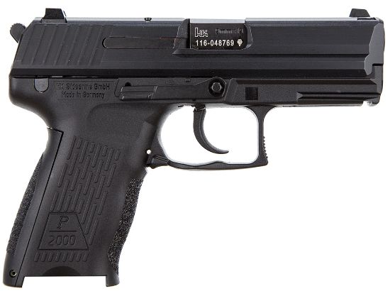 Picture of Hk 81000041 P2000 V3 Full Size Frame 9Mm Luger 13+1, 3.66" Black Steel Barrel, Serrated Steel Slide, Polymer Frame W/Picatinny Rail, Black Interchangeable Backstrap Grip, Ambidextrous 