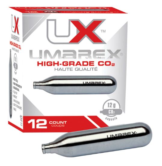 Picture of Umarex Usa 2252533 Co2 Cartridge 12 Gram 12 Per Box 