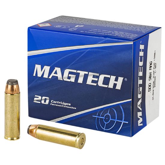 Picture of Magtech 500B Range/Training 500 S&W Mag 325 Gr Semi Jacketed Soft Point Flat 20 Per Box/ 25 Case 