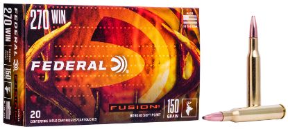 Picture of Federal F270fs2 Fusion 270 Win 150 Gr Fusion Soft Point 20 Per Box/ 10 Case 