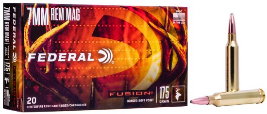 Picture of Federal F7rfs2 Fusion 7Mm Rem Mag 175 Gr Fusion Soft Point 20 Per Box/ 10 Case 