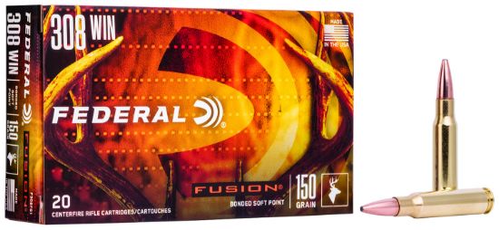 Picture of Federal F308fs1 Fusion 308 Win 150 Gr Fusion Soft Point 20 Per Box/ 10 Case 