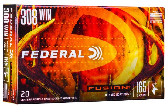 Picture of Federal F308fs2 Fusion 308 Win 165 Gr Fusion Soft Point 20 Per Box/ 10 Case 