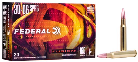 Picture of Federal F3006fs2 Fusion 30-06 Springfield 165 Gr Fusion Soft Point 20 Per Box/ 10 Case 