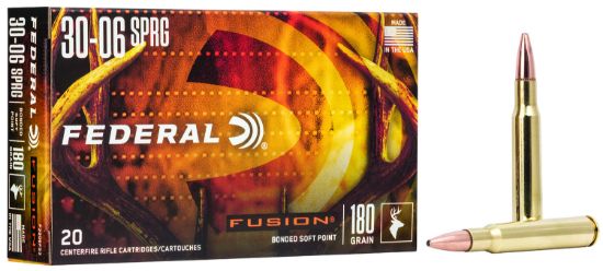 Picture of Federal F3006fs3 Fusion 30-06 Springfield 180 Gr Fusion Soft Point 20 Per Box/ 10 Case 