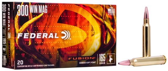 Picture of Federal F300wfs2 Fusion 300 Win Mag 165 Gr Fusion Soft Point 20 Per Box/ 10 Case 