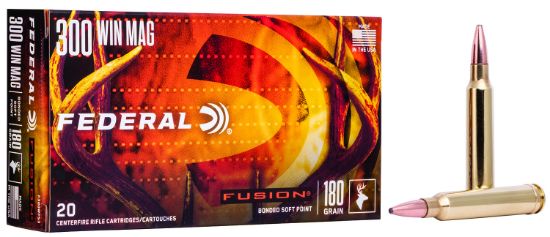 Picture of Federal F300wfs3 Fusion 300 Win Mag 180 Gr Fusion Soft Point 20 Per Box/ 10 Case 