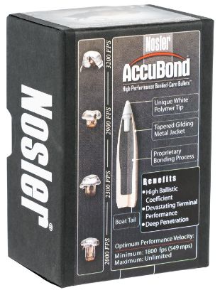 Picture of Nosler 53742 Accubond 25 Cal .257 110 Gr Spitzer Point Boat Tail/ 50 Per Box 