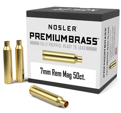 Picture of Nosler 10185 Premium Brass Unprimed Cases 7Mm Rem Mag Rifle Brass/ 50 Per Box 