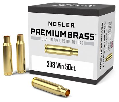 Picture of Nosler 10225 Premium Brass Unprimed Cases 308 Win Rifle Brass/ 50 Per Box 