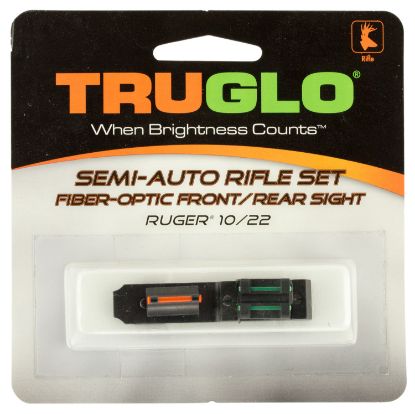 Picture of Truglo Tg111w Ruger 10/22 Fiber Optic Sight Set Black Red Front, Green Rear For Ruger 10/22 (Except Takedown) 