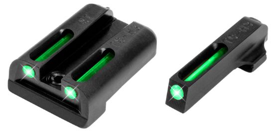 Picture of Truglo Tg131st2 Tfo Black | Green Tritium & Fiber Optic Front Sight Green Tritium & Fiber Optic Rear Sight 