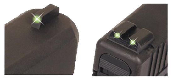 Picture of Truglo Tg231s1 Tritium Black | Green Tritium Front Sight Green Tritium Rear Sight 