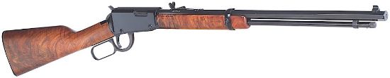 Picture of Henry H001t Frontier 22 Lr 16 Lr/21 Short 20" Octagon Barrel, Black Metal Finish & American Walnut Stock 