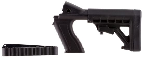 Picture of Archangel Aa50088 Tactical Pistol Grip Stock Black Synthetic 6 Position With Shell Holder For 12 Gauge Mossberg 500, 590; Maverick 88 