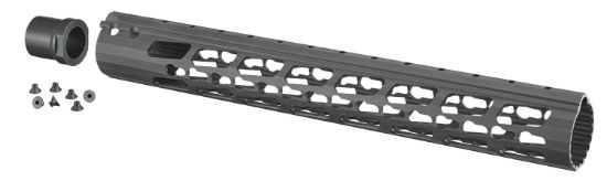 Picture of Ruger 90589 Precision Handguard 6005A-T6 Aluminum Black Anodized 