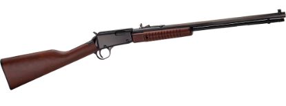 Picture of Henry H003tm Pump 22 Wmr Caliber With 12+1 Capacity, 20.50" Octagon Barrel, Black Metal Finish & American Walnut Stock Right Hand (Full Size) 