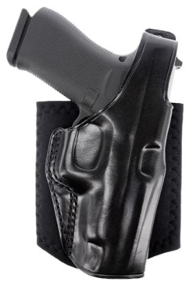 Picture of Galco Ag800b Ankle Glove Size Fits Ankles Up To 13" Black Leather Hook & Loop Compatible W/ Glock 43/43X/Taurus Gx4/Cz P-10 Right Hand 