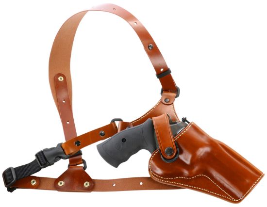 Picture of Galco Ga170 Great Alaskan Chest Holster Fits Chest Up To 54" Tan Leather Shoulder/Torso Strap Fits S&W X Frame 500 4" Right Hand 