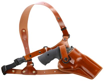 Picture of Galco Ga194 Great Alaskan Size Fits Chest Up To 54" Tan Leather Shoulder/Torso Strap Fits Ruger Redhawk Fits Ruger Gp100 Right Hand 