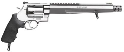 Picture of Smith & Wesson 170262 Performance Center Model 460 Xvr 460 S&W Mag 5Rd 10.50" With Rail Barrel Overall Stainless Stainless Steel With Black Polymer Grip Includes Muzzle Brake 