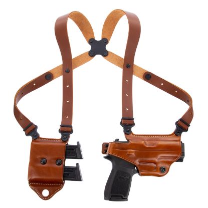 Picture of Galco Mcii250 Miami Classic Ii Shoulder System Size Fits Chest Up To 56" Tan Leather Harness Fits Sig P229 Fits Sig P226 Fits Sig P228 Right Hand 